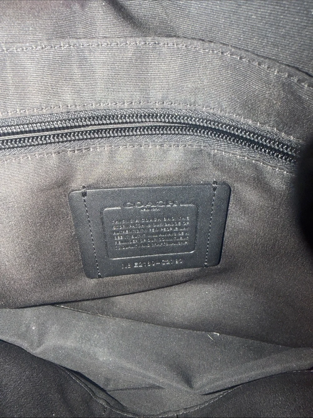 AUTHENTIC Coach Messenger Bag in Black/Charcoal with Signature Logo